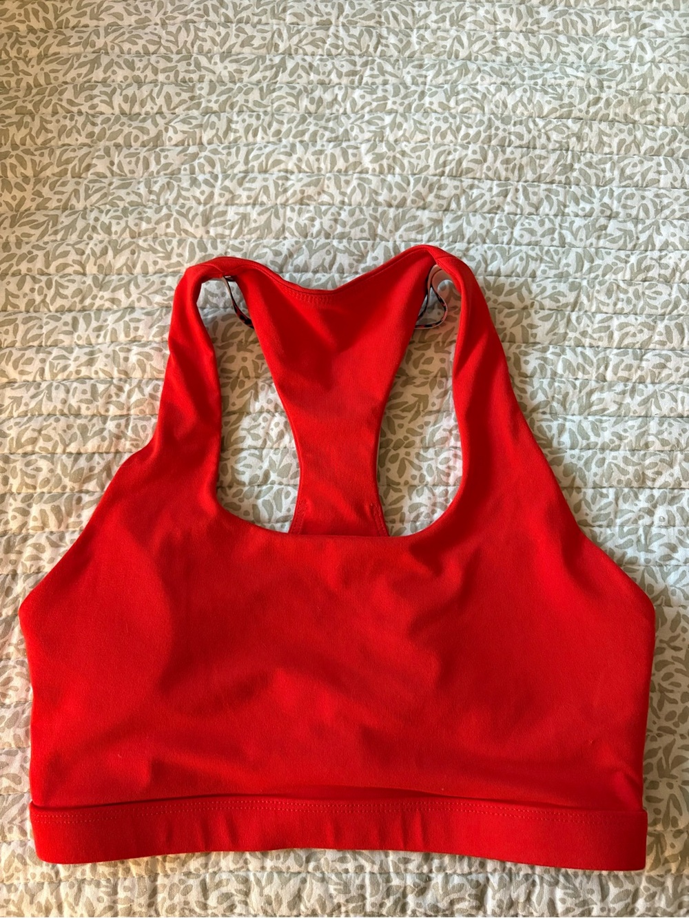 Fabletics Red Racerback Sports Bra